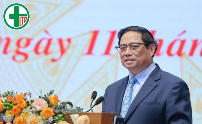 Đồng chí Phạm Minh Chính - Thủ tướng Chính phủ phát biểu chỉ đạo tại buổi gặp mặt